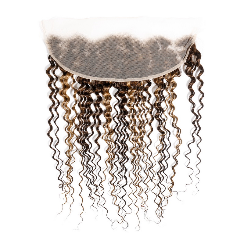 Stema Highlight #4/27 Deep Wave 13x4 Transparent Lace Frontal Virgin Hair